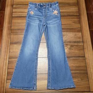 Wonder Nation Pull On Flare Jeggings Faux Front Pockets - Size L (10-12)